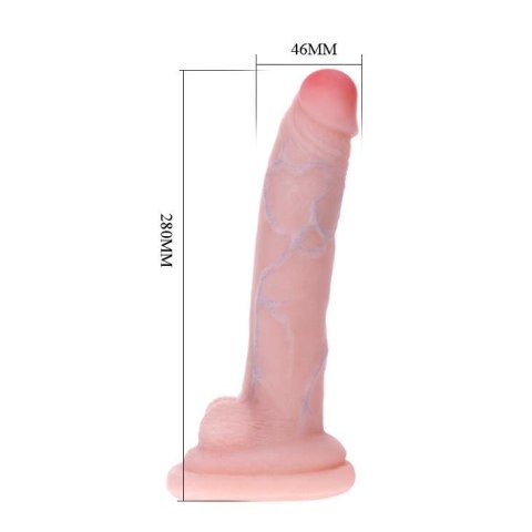 Dildo z przyssawką Baile Super Saver cieliste 28 cm BAILE