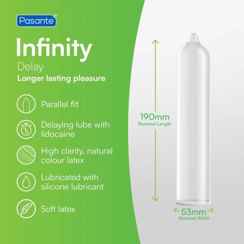 Pasante Delay/Infinity Condoms 12 pcs Pasante