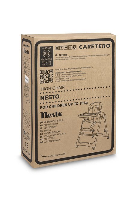 KRZESEŁKO DO KARMIENIA NESTO GREY