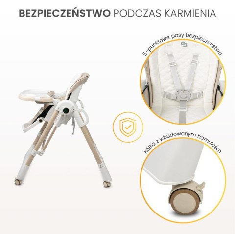 KRZESEŁKO DO KARMIENIA NESTO GREY