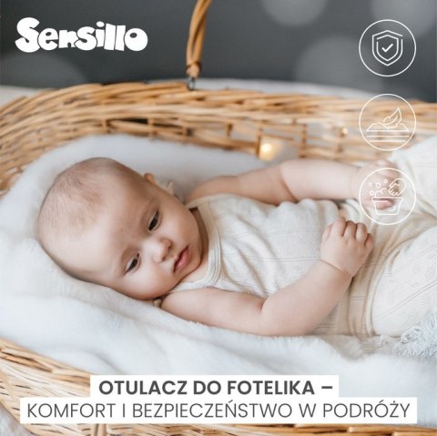 OTULACZ DO FOTELIKA PLUSZ 75X75 BEŻOWY