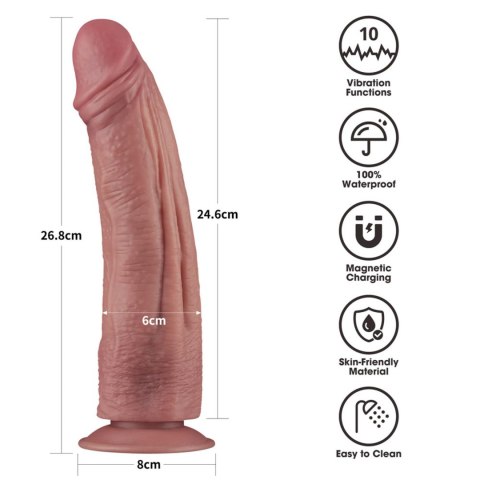 10.5'' Vibrating Dual Density Power Cock Lovetoy