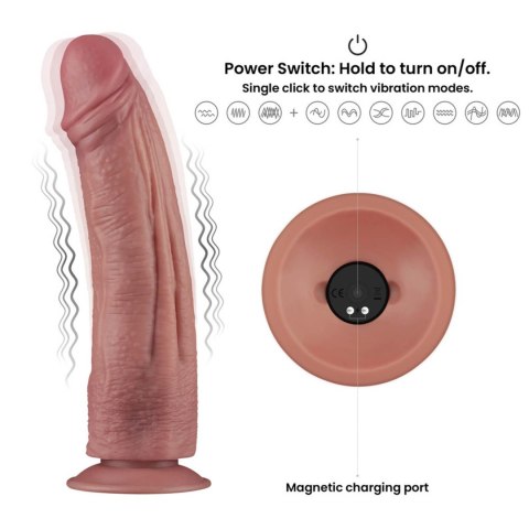 10.5'' Vibrating Dual Density Power Cock Lovetoy