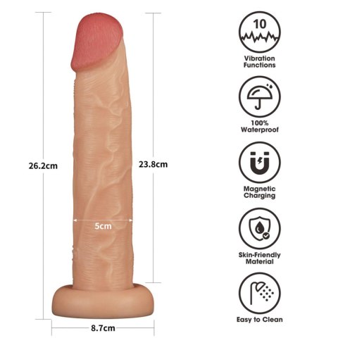 10'' Vibrating Power Basics Cock Lovetoy