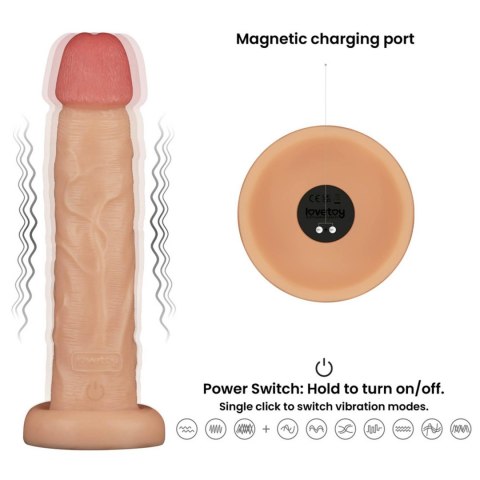 10'' Vibrating Power Basics Cock Lovetoy