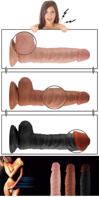 8.5"" Real Extreme Dildo Flesh Lovetoy
