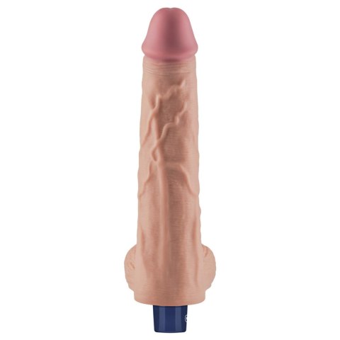 10" REAL SOFTEE Rechargeable TPE Vibrating Dildo(Flesh) Lovetoy