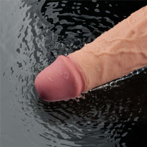 10" REAL SOFTEE Rechargeable TPE Vibrating Dildo(Flesh) Lovetoy