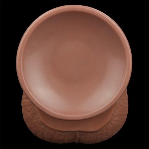 13.5'' King Sized Sliding Skin Dual Layer Dong Brown Lovetoy