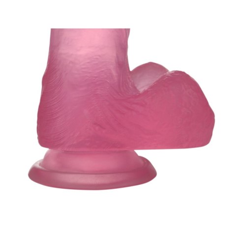 6"" Jelly Studs Crystal Dildo Small Pink Lovetoy