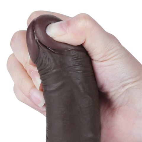 7.5'' Sliding Skin Dual Layer Dong Black Lovetoy
