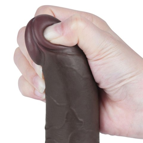 7.5'' Sliding Skin Dual Layer Dong Black Lovetoy