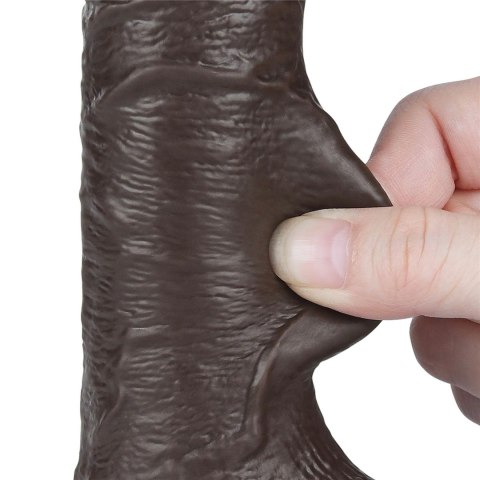 7.5'' Sliding Skin Dual Layer Dong Black Lovetoy