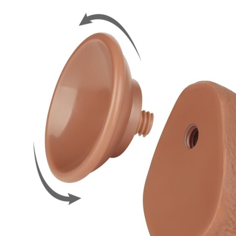 7.5'' Sliding Skin Dual Layer Dong Brown Lovetoy