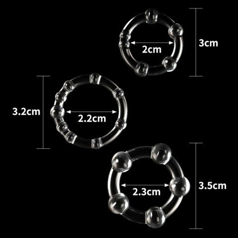 Power Plus Triple Beaded Ring Set Lovetoy