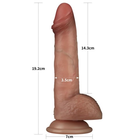 7.5'' Sliding Skin Pro Dual Layer Silicone Dong Lovetoy