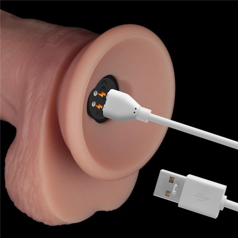 10" Vibrating Sliding Skin Pro II Dual Layer Silicone Dong Lovetoy