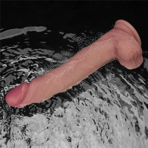 10" Vibrating Sliding Skin Pro II Dual Layer Silicone Dong Lovetoy
