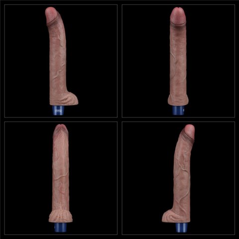 11" REAL SOFTEE Rechargeable Silicone Vibrating Dildo Lovetoy
