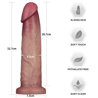 9'' Sliding Skin Pro II Dual Layer Silicone Dong Lovetoy