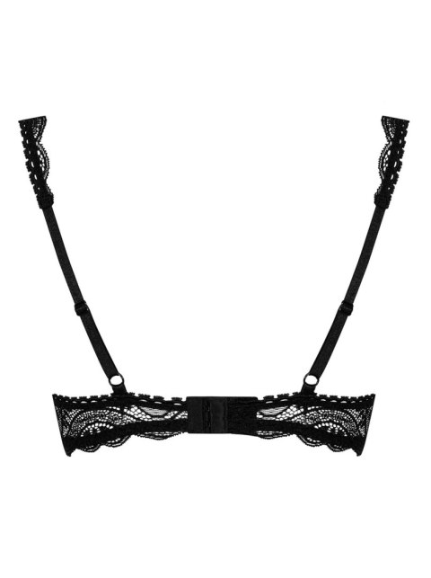 Półbiustonosz Obsessive Miamor push up satynowa kokardka S/M Obsessive