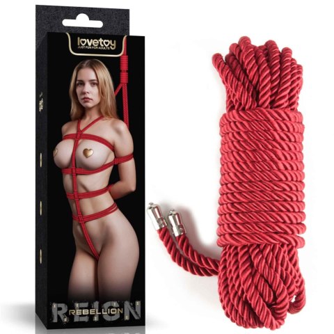 Rebellion Reign Crimson Silky Bondage Rope Lovetoy