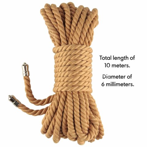 Rebellion Reign Natural Knot Bondage Rope Lovetoy