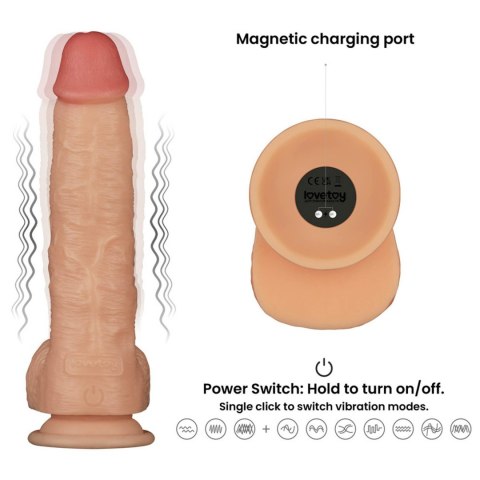 Vibrating Enhanced Strap on Set 9.5'' L/XL/2XL Lovetoy