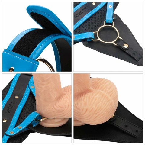 Vibrating Enhanced Strap on Set 9.5'' L/XL/2XL Lovetoy