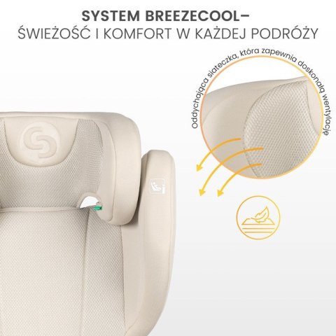 FOTELIK BREEZY FIX GREY (100-150cm)