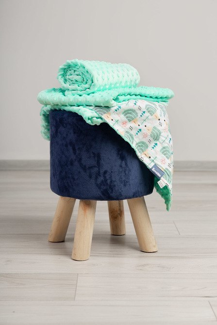 LEKKI KOCYK MINKY 75x100 JEŻYKI MIĘTA