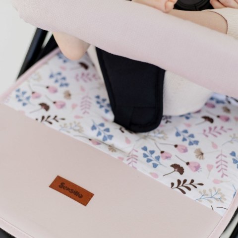 WKŁADKA DO WÓZKA DELUXE VELVET BLOOM PINK