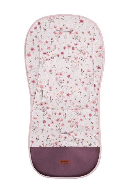 WKŁADKA DO WÓZKA VELVET BLOOM PINK