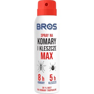 Spray na Komary i Kleszcze MAX 90ml BROS