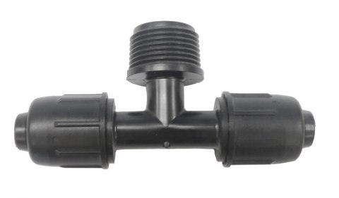 Trójnik Złączka QJ 16 mm-3/4"-16 mm Wciskano Skręcana