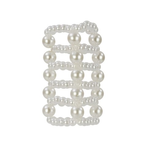 Pearl Stroker Beads Large Transparent CalExotics
