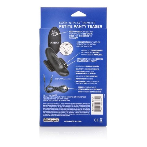 Remote Petite Panty Teaser Black CalExotics