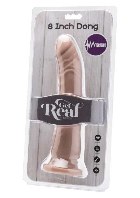 Dong 8 inch Vibrating Light skin tone TOYJOY