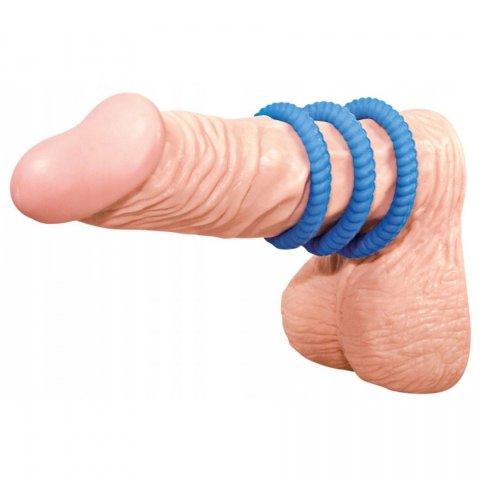 Lust 3 Cock Rings blue You2Toys
