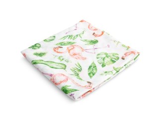 PIELUCHA MUŚLINOWA FLAMINGI 70x80