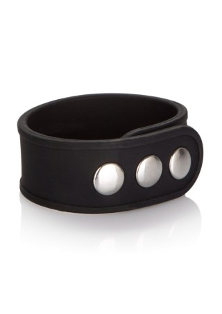 Silicone 3-Snap Erection Ring Black CalExotics