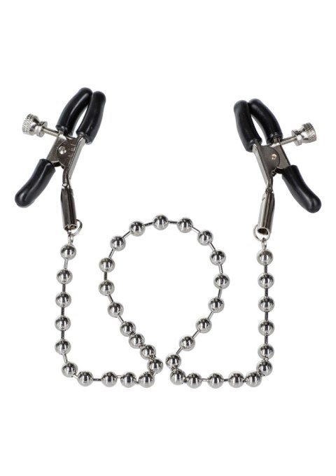 Silver Beaded Nipple Clamps Metal CalExotics