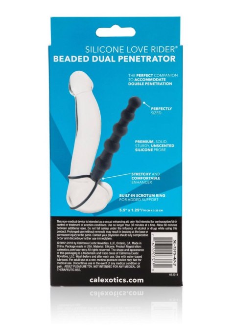 Beaded Dual Penetrator Black CalExotics