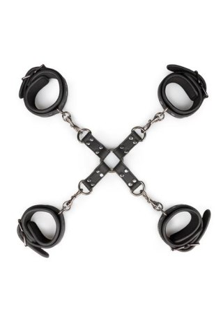Kajdanki-Hogtie With Hand and Anklecuffs Easytoys