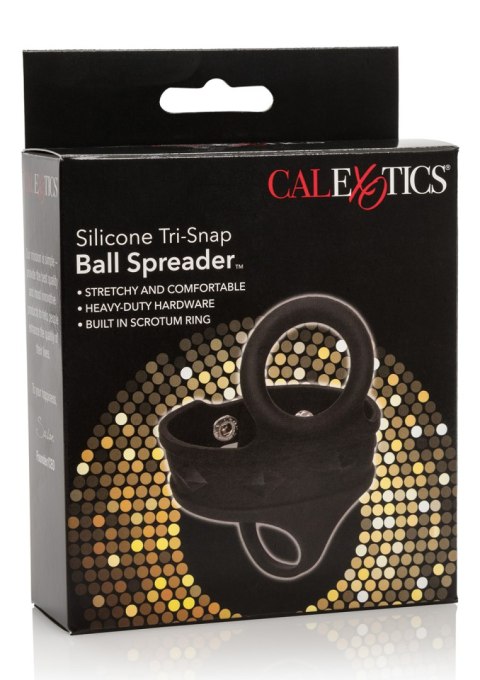 Silicone 3-Snap Ball Spreader Black CalExotics