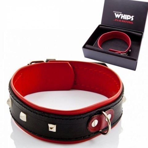 Wiązania-WHIPS obroża damska z ćwiekami Whips Collection
