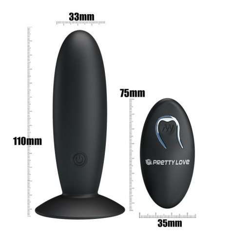 PRETTY LOVE - REMOTE CONTROL VIBRATING PLUG 12 function Pretty Love