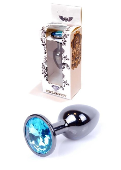 Plug-Jewellery Dark Silver PLUG- Light Blue B - Series HeavyFun