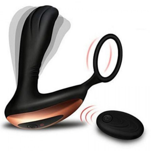 Stymulator-Prostate Massager with Ring USB 10 Function / Remote Control B - Series Magic