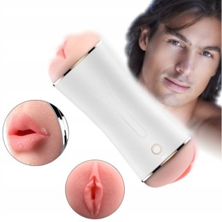Masturbator - B - Series - Vibrating Masturbation Cup USB 10 function + Interactive Function / Double Ends B - Series Fox